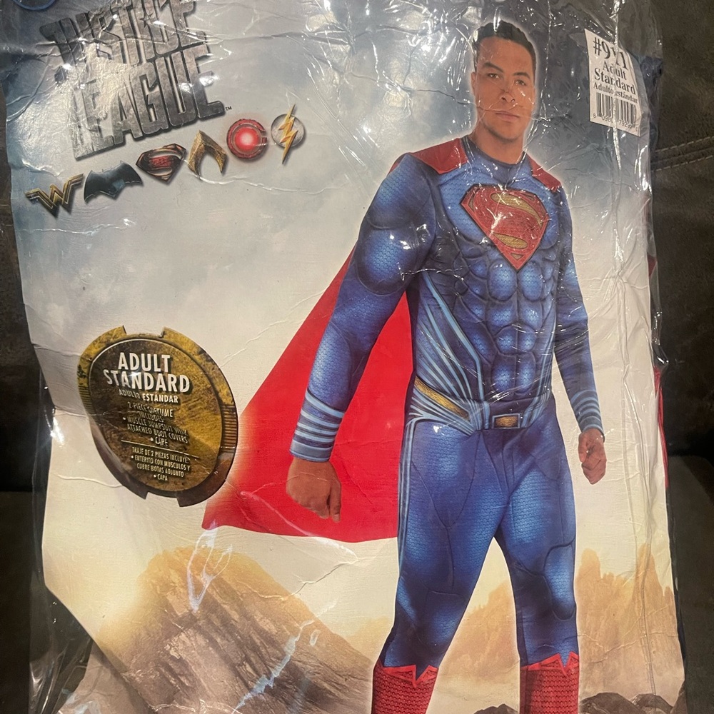 Superhero Costume with Red Cape
